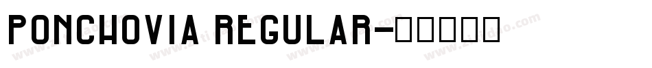 PonchoVia Regular字体转换